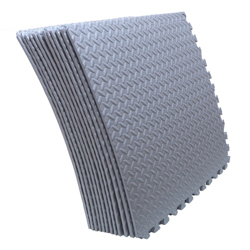 12X Gym Floor Mat 24x24 EVA Foam Interlocking Exercise Fitness Puzzle Floor Gray - Picture 1 of 8
