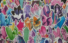 50 Pack Of Cool Crystal Stickers For Laptopwater Bottlephone Casetablet