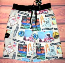 MENS MAUI AND SONS HAWAIIAN MESH LINED SWIM BOARD SHORTS SIZE 30