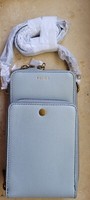 Fossil 109€ Phone Leder Bag Handytasche UmhäNgetasche Tasche Blau Neu (Np: 109€)