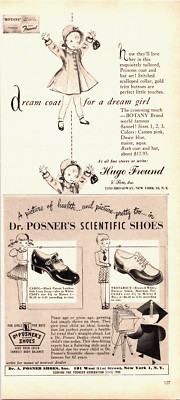 Hugo Freund Coats/Dr. Posner's Scientific Shoes, 1950 Today's Woman VTG ...