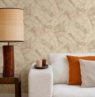 Vliestapete Rasch BläTter Muster Tropen 3D-Optik Creme Beige 720556 (3,92€/1Qm)