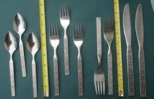 ISABELLA 10 Piece Flatware Lot Onieda Community Stainless