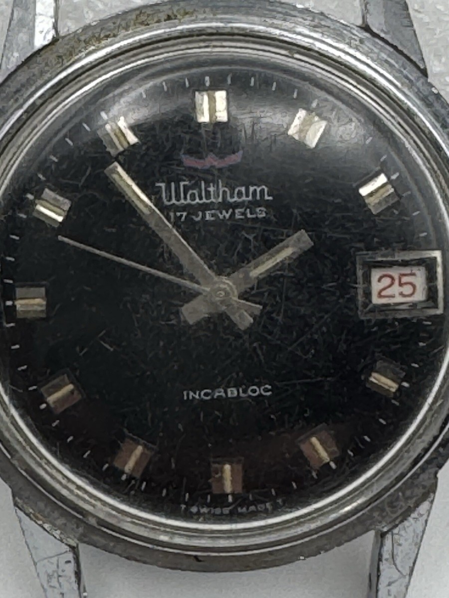 Shock Resistant Waltham Watch Incabloc 17 Vintage Waltham 17 Jewel