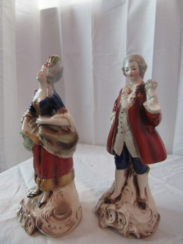 Vintage Goebel German Porcelain Man Woman Figurines | Collectible Porcelain - Picture 2 of 10