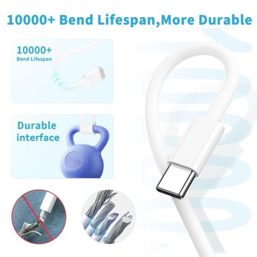 Wholesale USB C to C Fast Charging Cable 60W for iPhone 15/16/Pro/Max & iPad Pro - Picture 8 of 14