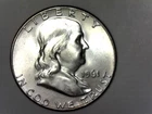 1961, Franklin Half Dollar-Unc