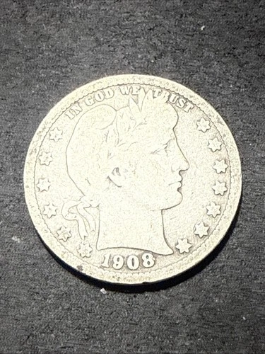 1908 O Barber Quarter GOOD