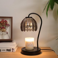 Fragrance Candle Warmer Lamp, Dimmable Candle Warmer with Timer  2 Bulbs, Vi...