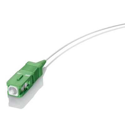 Leviton 1m (3ft) Fiber Pigtail, SC APC to Unterminated, Simplex, OS2 Single 5-pk