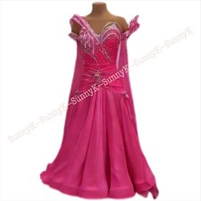 Handmade Dance Dress/Standard Ballroom Competition smooth Waltz Tango costume