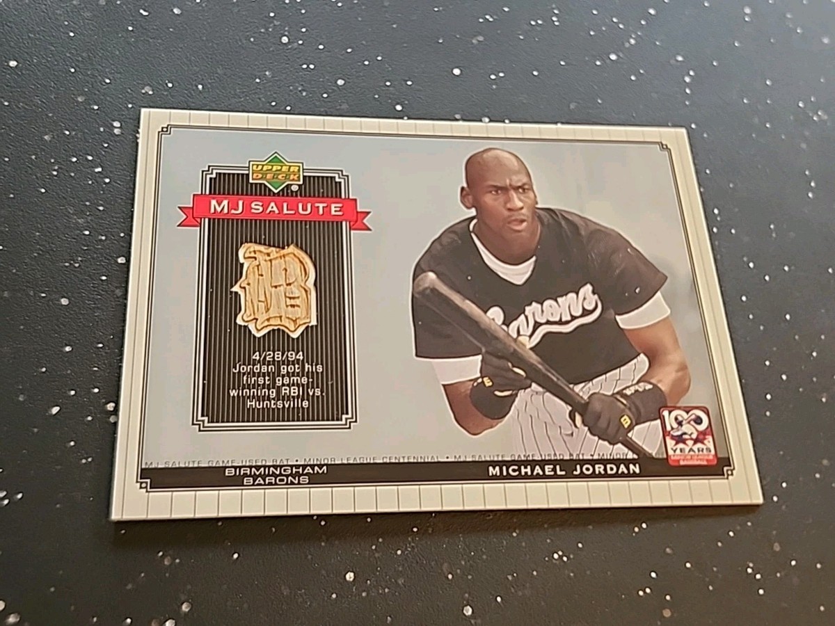 2001 Upper Deck Minor League Baseball Centennial - Mj Salute Bat 