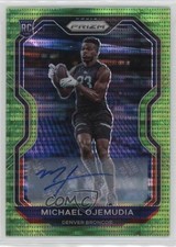 2020 Panini Prizm Rookie Neon Green Pulsar Michael Ojemudia #317 Auto 0mf7