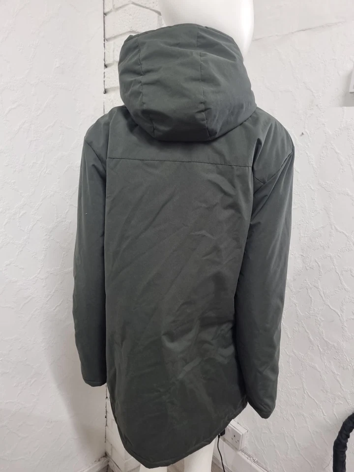 Brave Soul Unisex Green Winter Coat Size M With Hood - Image 3 of 4