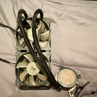 Inwin 240mm AIO Liquid CPU Cooler Dual 120mm White LED LGA115x/2011