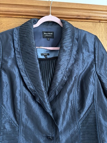 Ladies Lined 3-Piece Suit French Navy Size 20 Personal Choice Skirt Cami Jacket - Picture 5 of 19