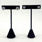 925 Sterling Silver CZ Stud Earrings 6.1g — photo 1