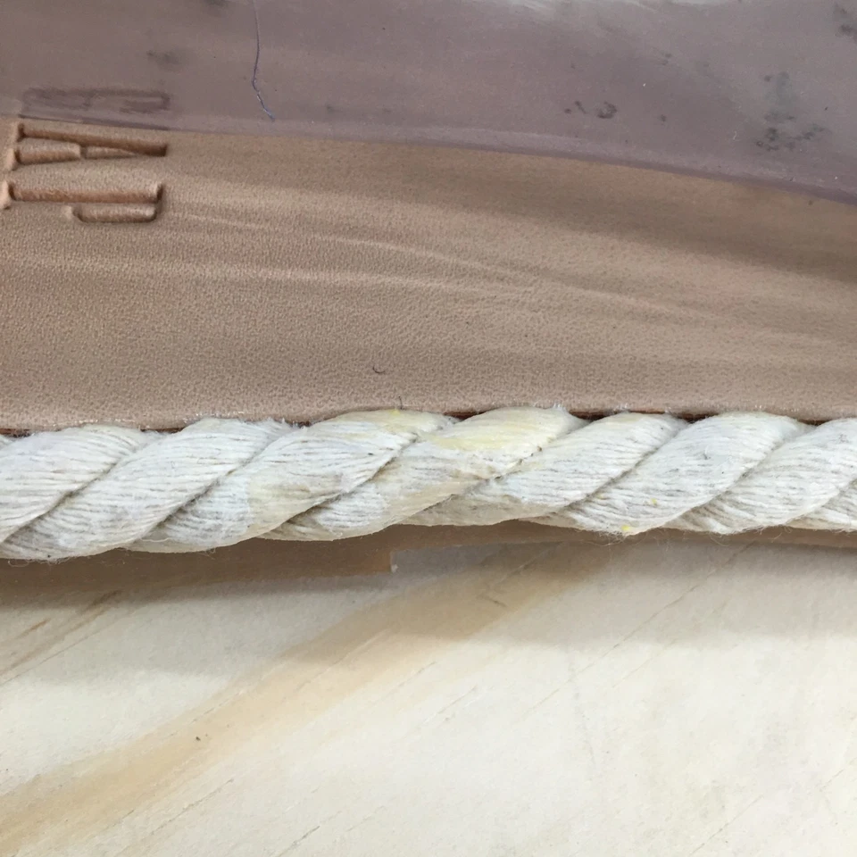 Sandalias Gap para mujer 8 diapositivas beige cuerda natutica sin cordones informales cómodas parte superior baja Foto 4 de 4