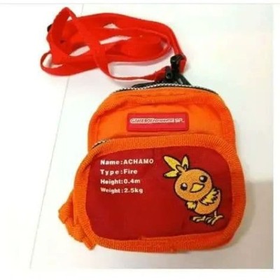 Game Boy Advance SP Torchic Case Pouch Orange Red New Rare Authentic From Japan
