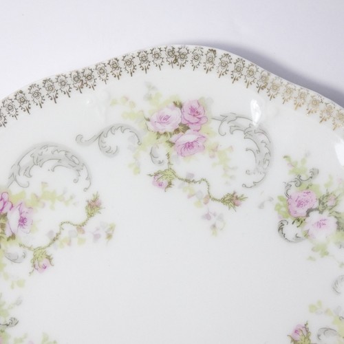 Vintage Mignon Z. S. & CO Bavaria Porzellan Deko Sammler 7" Teller rosa Rosen - Bild 4 von 14