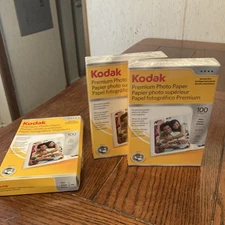 Kodak Premium Photo Paper Gloss 4" x 6" 100-Count CAT 103 4388 Sealed 2-Packs