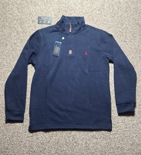 Polo Ralph Lauren Men  s Classic Quarter-Zip Sweater   Navy   Size M