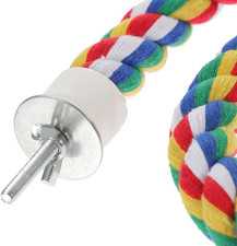 Bird Perch 44 Inch Bird Rope Perches for Parrots, Cockatiels, Parakeets, Budg...