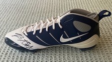 BOTÍN DE FÚTBOL AMERICANO ROSS APO BYU COUGARS AUTOGRAFIADO FIRMADO NIKE SUPER SPEED TD CERTIFICADO DE AUTENTICIDAD