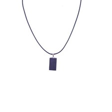 Shungite Square Pendant Without Words - Chakra Balance - Handcrafted Crystal Sto