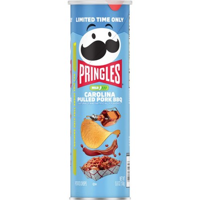 3 Pack Pringles Carolina Pulled Pork BBQ Potato Crisps 5.5 Each