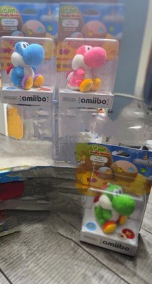 Nintendo Amiibo Yoshi's Woolly World Pink Blue Green Yarn Yoshi Lot New Sealed