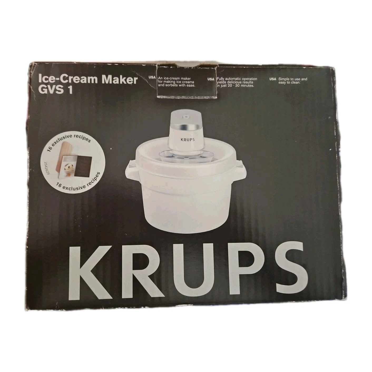 Krups Ice Cream Maker GVS 1