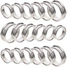 18pcs Beautiful Elegant Grooved Blanks For Making Decor