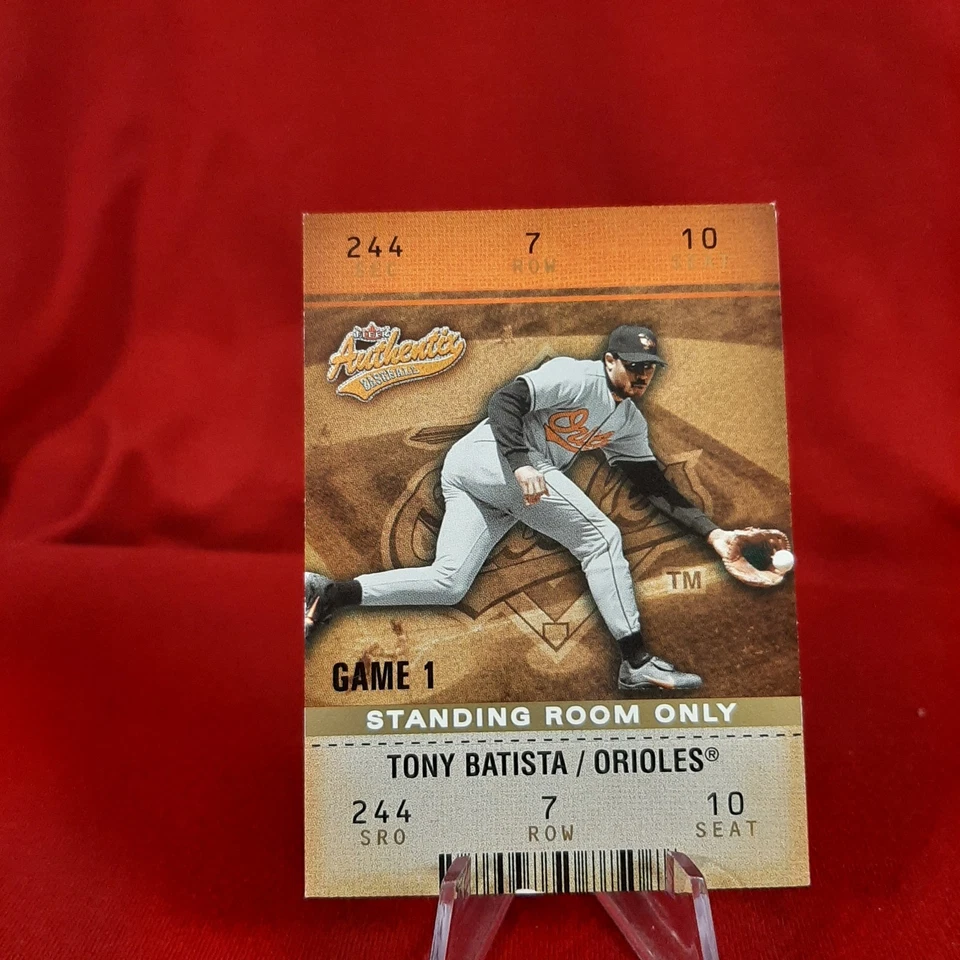 2003 Fleer Authentix Tony Batista #16 Standing Room Only /25 - Image 2 of 3