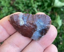 Beautiful Purple and Blue Gem Quality Agate Crescent - 2 1/8" x 1 1/4"