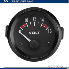 2 52mm Universal Car Voltmeter Gauge 12v Black Led Dial 8-16v 2 52mm Universal Car Voltmeter Gauge 12v Black Led Dial 8-16v
