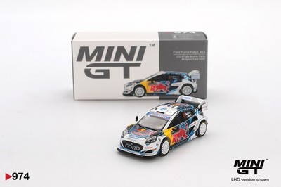 Mini GT Ford Puma Rally1 #13 M-Sport Ford WRT 2024 Rally Monte Carlo #974 - 1:64