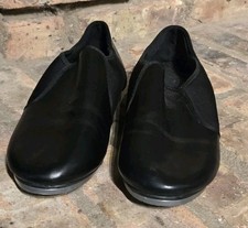 Black Dance Tap Shoes Star Tone Ladies Size 9