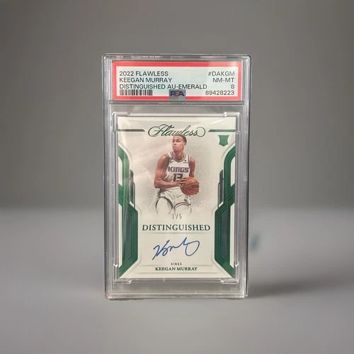 22 PANINI FLAWLESS KEEGAN MURRAY DISTINGUISHED AU-EMERALD 1/5 (RC)