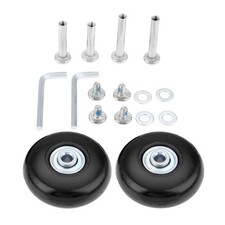 2 Set Luggage Suitcase Wheels Axles Repair Kit Replacement Travel Outer Dia.54mm