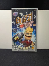 Buzz Master Quiz (Sony PSP, 2008) Complete w/manual. Tested + Working✅