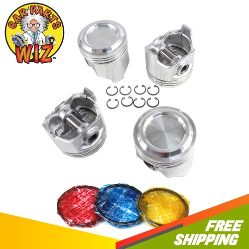 Engine Pistons and Rings Fits 81-84 Toyota Celica Corona Pick Up 2.4L 22R 22REC - 第 1/2 張圖片