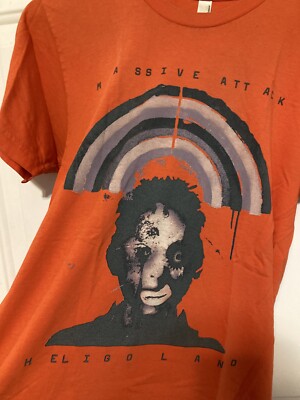 MASSIVE ATTACK HELIGO LAND Tシャツ MASSIVE ATTACK Official Heligoland Tour T-Shirt Size S