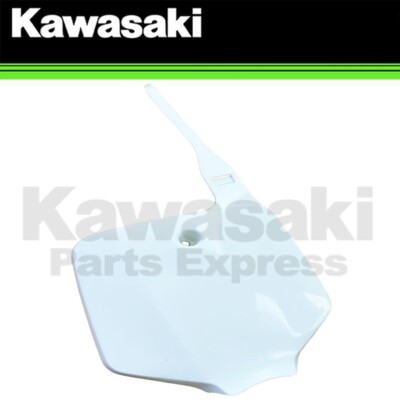 NEW 2008-2023 OEM KAWASAKI BLANK WHITE NUMBER PLATE KLX 140