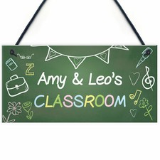 Personalised Classroom Sign For Door Gift For Daughter Son Study Area Home Decor