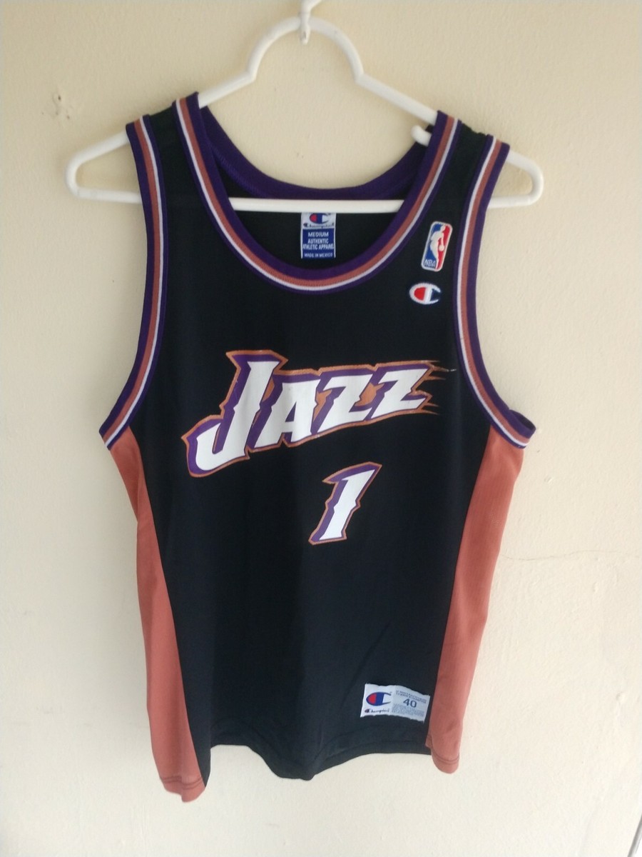 Utah Jazz #1 NBA Champion Jersey Champion Size 40 (Medium