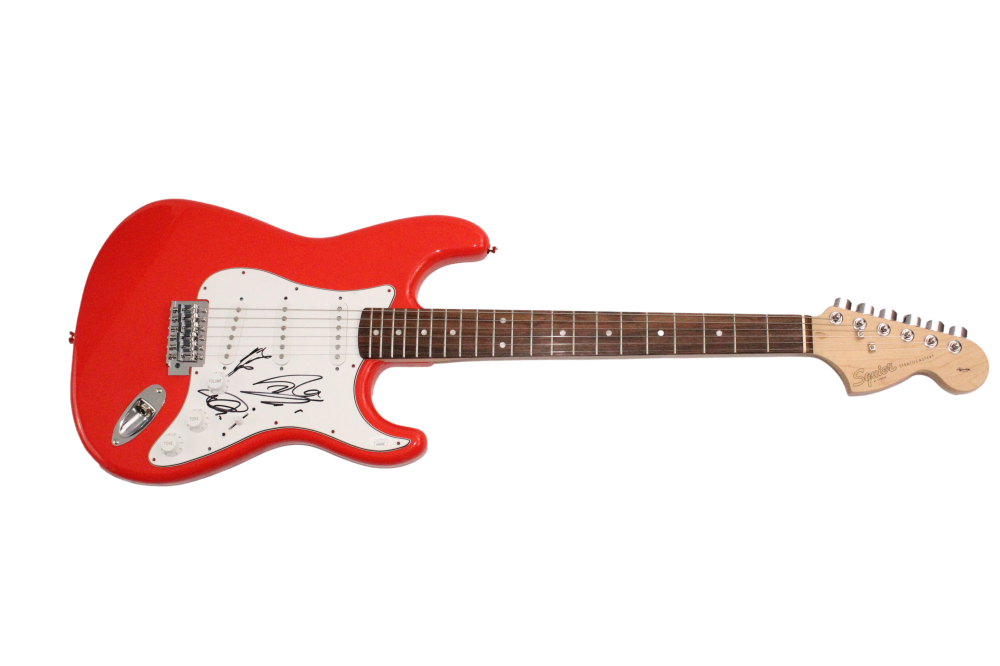 Tokio Hotel Band Signed Autograph Fender Guitar - Tom Kaulitz Bill