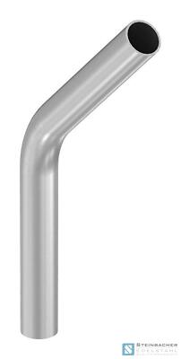 Edelstahl Rohrbogen 45°, aus Rohr 42,4 x 2,5mm, Radius-Mitte: 100mm, V2A