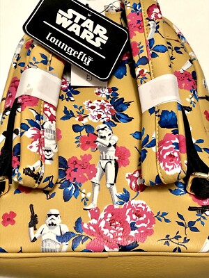 Star Wars Floral Flower Yellow Loungefly Bag Backpack  display picture 2