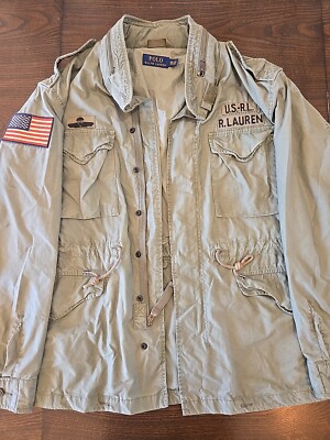 Polo Ralph Lauren Jacket Mens 2XT Field Military Army Green